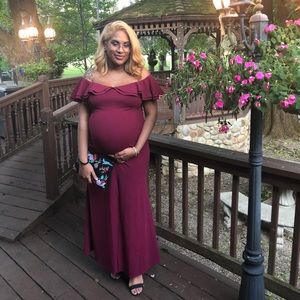 Beautiful Burgundy floorlength dress